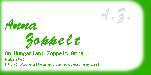 anna zoppelt business card